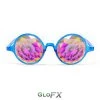 GloFX Kaleidoscope Glasses - Transparent Blue - Rainbow Fractal 2 GloFX Kaleidoscope Glasses - Transparent Blue - Rainbow Fractal