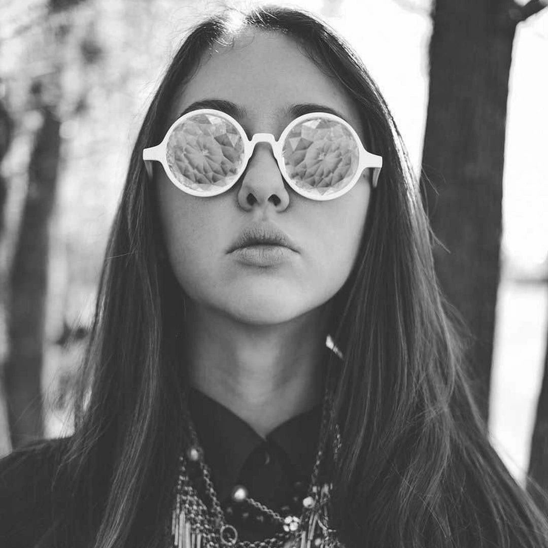 GloFX Kaleidoscope Glasses - Transparent Pink - Rainbow Fractal Rave Glasses & Goggles 9 GloFX Kaleidoscope Glasses - Transparent Pink - Rainbow Fractal Rave Glasses & Goggles