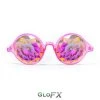 GloFX Kaleidoscope Glasses - Transparent Pink - Rainbow Fractal Rave Glasses & Goggles 2 GloFX Kaleidoscope Glasses - Transparent Pink - Rainbow Fractal Rave Glasses & Goggles
