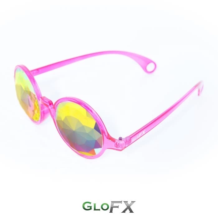 GloFX Kaleidoscope Glasses - Transparent Pink - Rainbow Fractal Rave Glasses & Goggles 6 GloFX Kaleidoscope Glasses - Transparent Pink - Rainbow Fractal Rave Glasses & Goggles