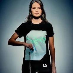 Illuminated Apparel T-Shirt - Black - Super Green Glow Rave Gear