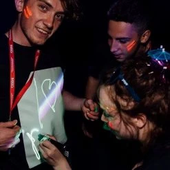 Illuminated Apparel T-Shirt - Black - Super Green Glow Rave Gear