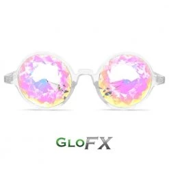 GloFX Kaleidoscope Glasses - Clear - Rainbow Rave Glasses & Goggles