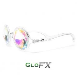 GloFX Kaleidoscope Glasses - Clear - Rainbow Rave Glasses & Goggles
