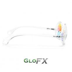 GloFX Kaleidoscope Glasses - Clear - Rainbow Rave Glasses & Goggles