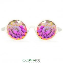 GloFX Kaleidoscope Glasses - Clear - Rainbow Fractal On Sale