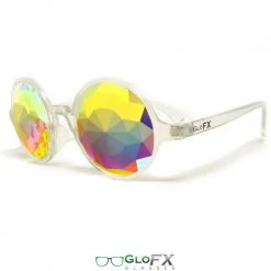 GloFX Kaleidoscope Glasses - Clear - Rainbow Fractal On Sale