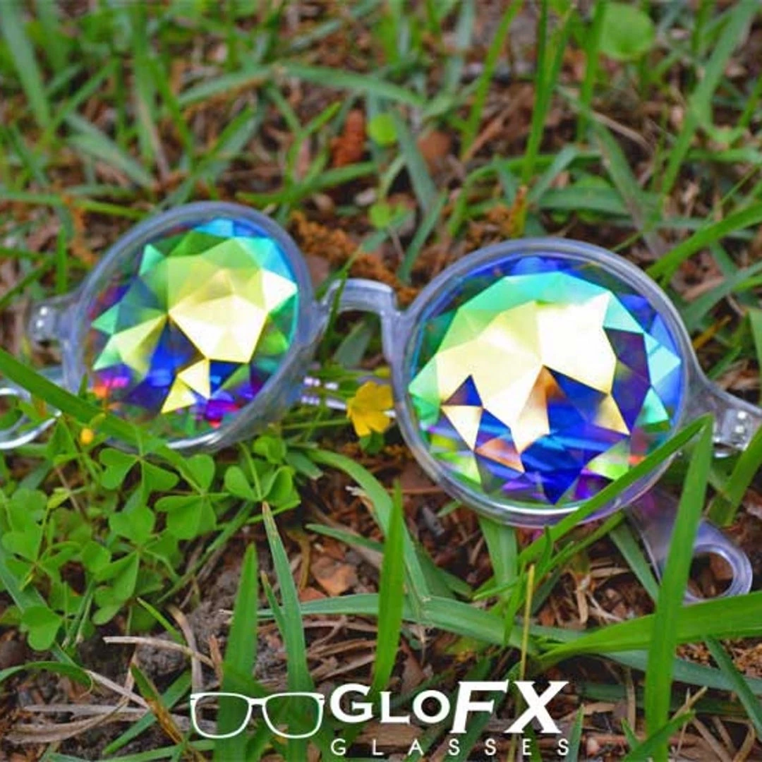 GloFX Kaleidoscope Glasses - Clear - Rainbow Fractal On Sale 7 GloFX Kaleidoscope Glasses - Clear - Rainbow Fractal On Sale