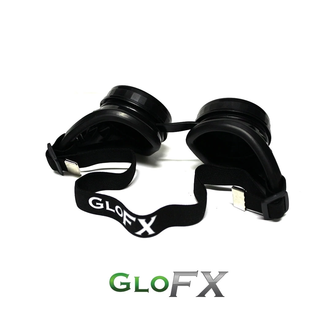 GloFX Diffraction Goggles - Black - Emerald Tinted 4 GloFX Diffraction Goggles - Black - Emerald Tinted