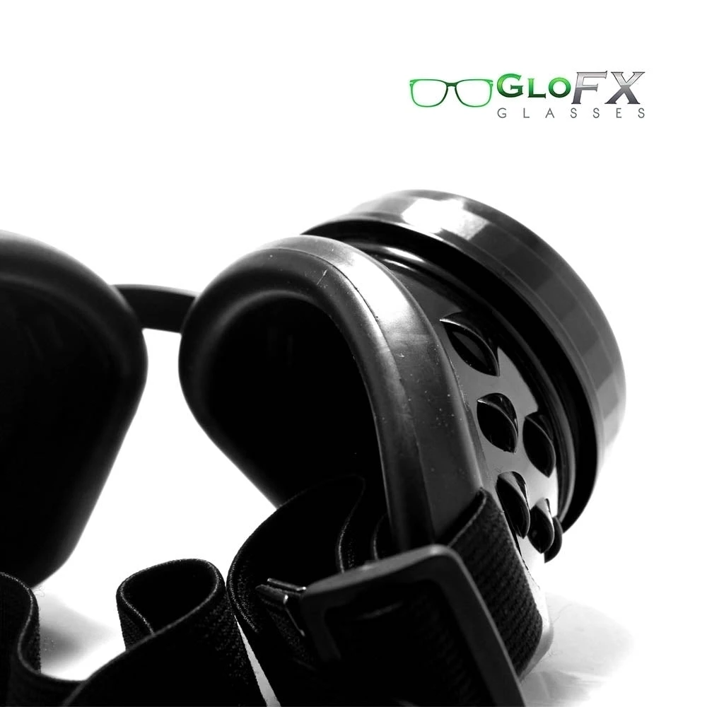 GloFX Diffraction Goggles - Black - Emerald Tinted 5 GloFX Diffraction Goggles - Black - Emerald Tinted