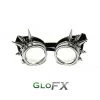 On Sale GloFX Diffraction Goggles - Chrome Spike - Clear