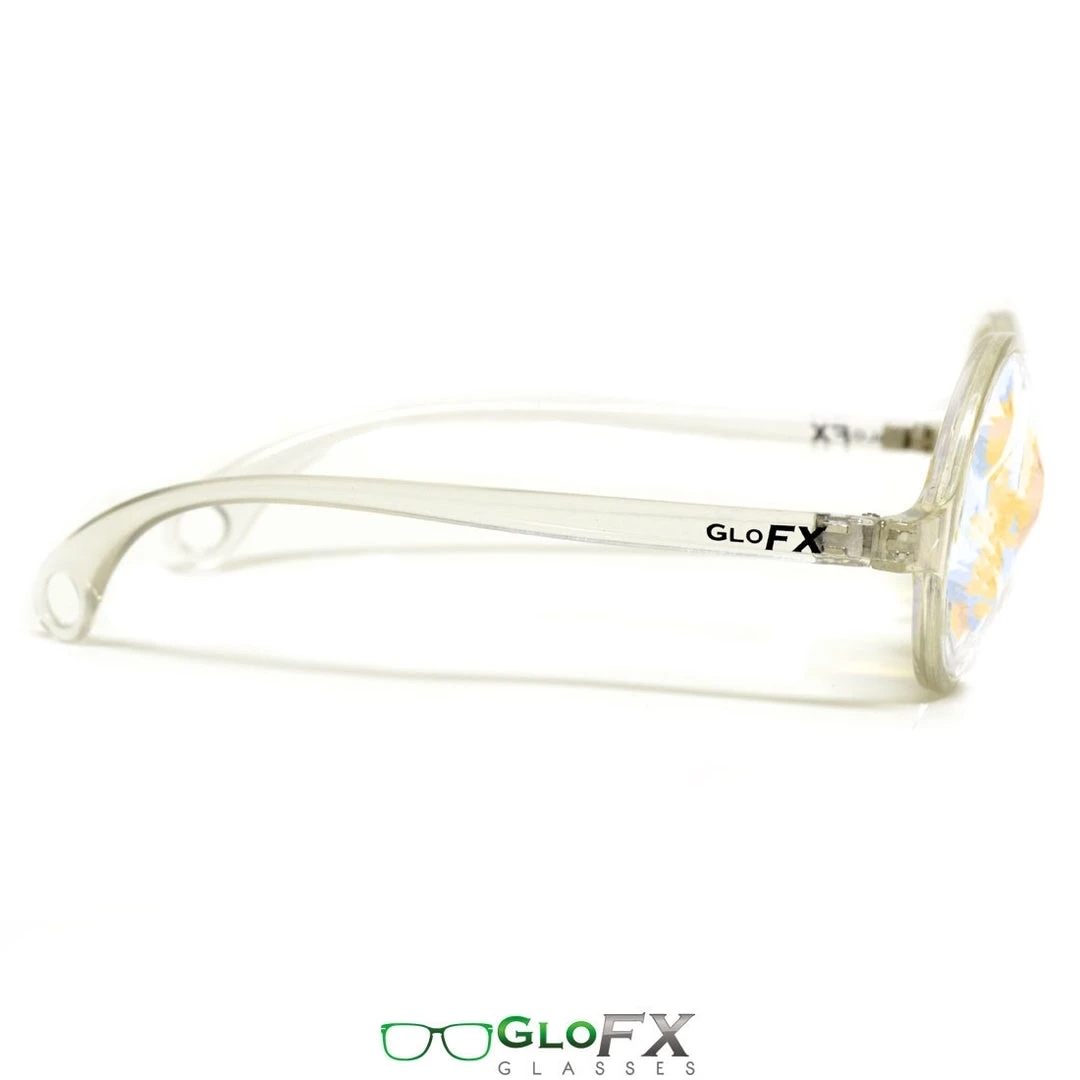 GloFX Kaleidoscope Glasses - Clear - Rainbow Wormhole 5 GloFX Kaleidoscope Glasses - Clear - Rainbow Wormhole