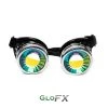 GloFX Kaleidoscope Goggles - Chrome - Rainbow Wormhole Rave Glasses & Goggles