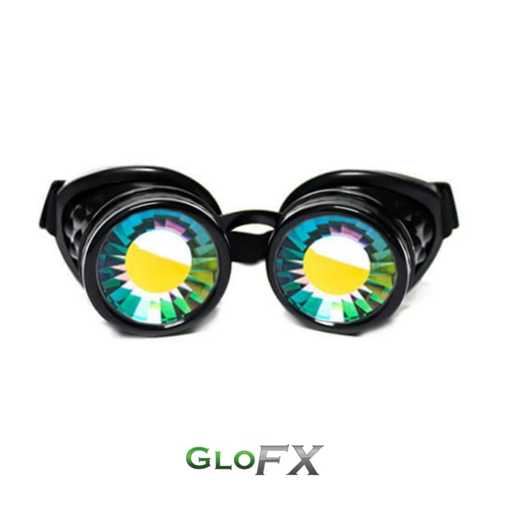 The Essentials GloFX Kaleidoscope Goggles - Black - Rainbow Wormhole 3 The Essentials GloFX Kaleidoscope Goggles - Black - Rainbow Wormhole
