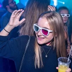 Rave Glasses & Goggles GloFX 3Diffraction Glasses - White 21 Rave Glasses & Goggles GloFX 3Diffraction Glasses - White