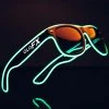 Rave Glasses & Goggles GloFX Black Sunglasses With Green Luminescence