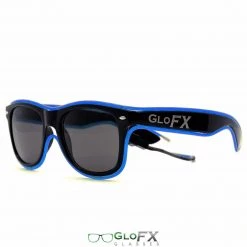 GloFX Black Sunglasses With Blue Luminescence Rave Glasses & Goggles 14 GloFX Black Sunglasses With Blue Luminescence Rave Glasses & Goggles