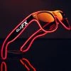 GloFX Black Sunglasses With Red Luminescence