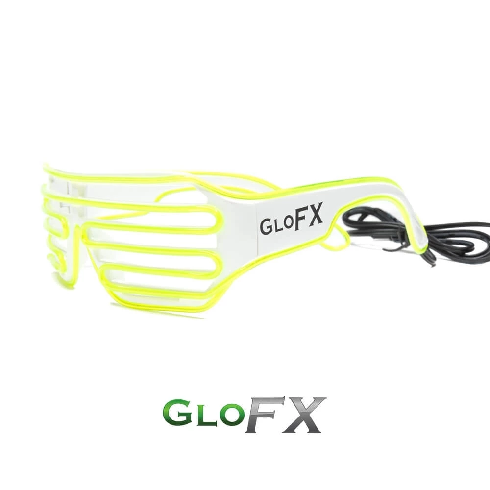 GloFX Luminescence Shutter Frames - White With Lime 6 GloFX Luminescence Shutter Frames - White With Lime