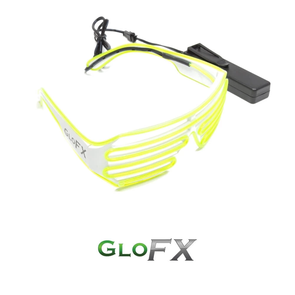 GloFX Luminescence Shutter Frames - White With Lime 8 GloFX Luminescence Shutter Frames - White With Lime