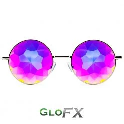 GloFX Imagine Kaleidoscope Glasses - Silver New In