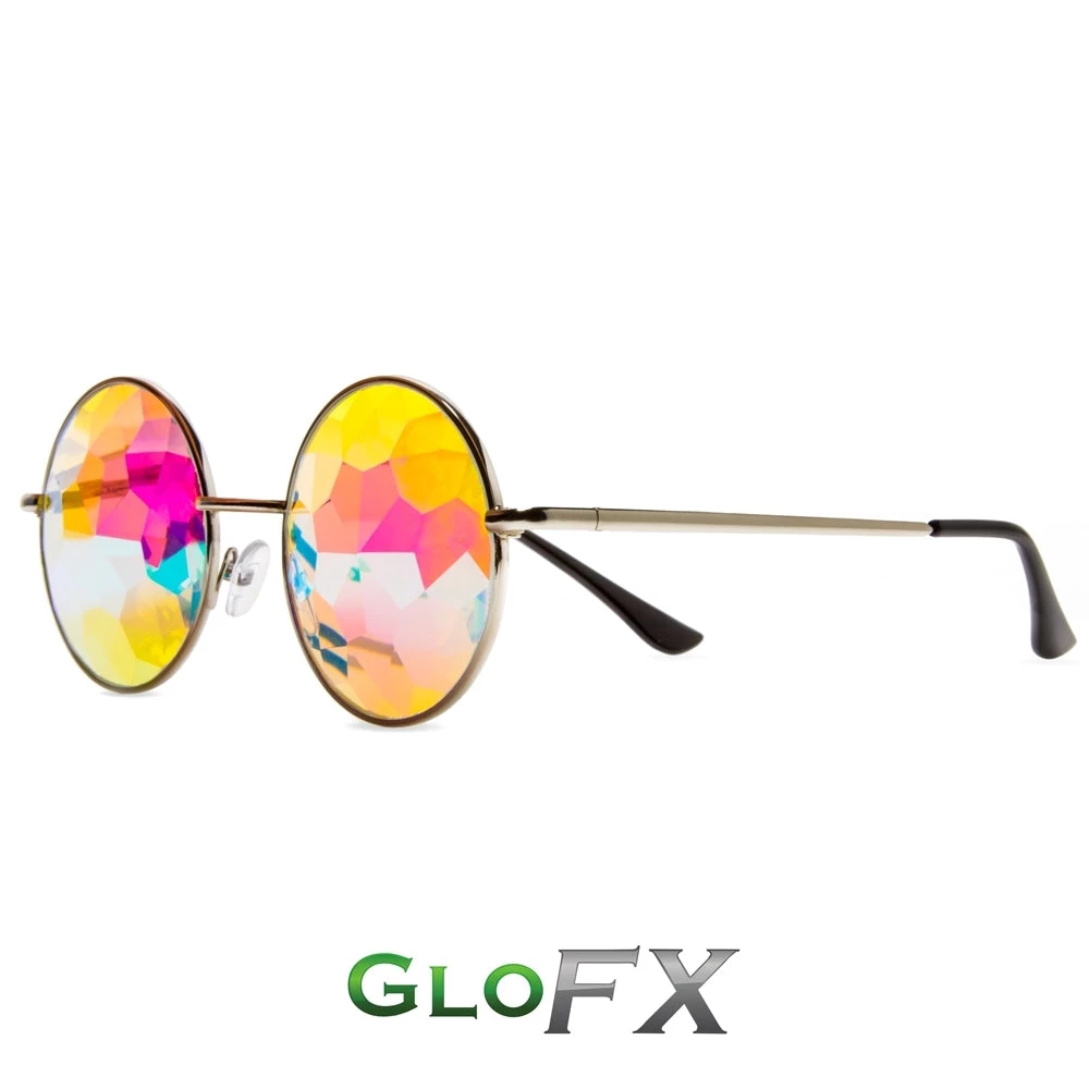 GloFX Imagine Kaleidoscope Glasses - Silver New In 4 GloFX Imagine Kaleidoscope Glasses - Silver New In