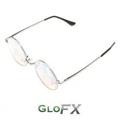 GloFX Imagine Kaleidoscope Glasses - Silver New In 12 GloFX Imagine Kaleidoscope Glasses - Silver New In