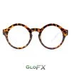 On Sale GloFX Round Tortoise Shell Diffraction Glasses - Clear