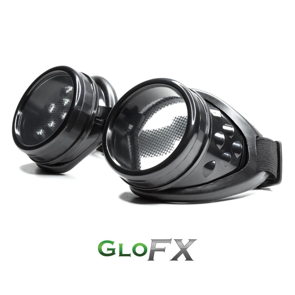 GloFX Heart Effect Diffraction Goggles - Black 6 GloFX Heart Effect Diffraction Goggles - Black