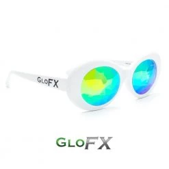 GloFX Clout Kaleidoscope Glasses - White