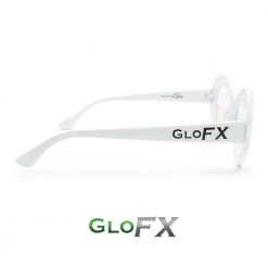 GloFX Clout Kaleidoscope Glasses - White