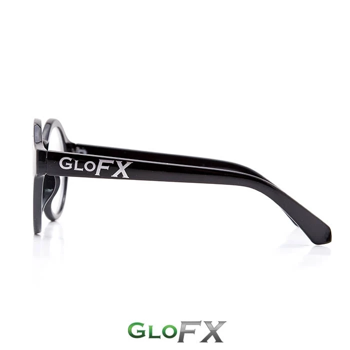 On Sale GloFX Round Diffraction Glasses - Black - Clear 6 On Sale GloFX Round Diffraction Glasses - Black - Clear