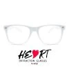 GloFX Heart Effect Diffraction Glasses - White 1 GloFX Heart Effect Diffraction Glasses - White