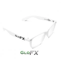 GloFX Heart Effect Diffraction Glasses - White 10 GloFX Heart Effect Diffraction Glasses - White