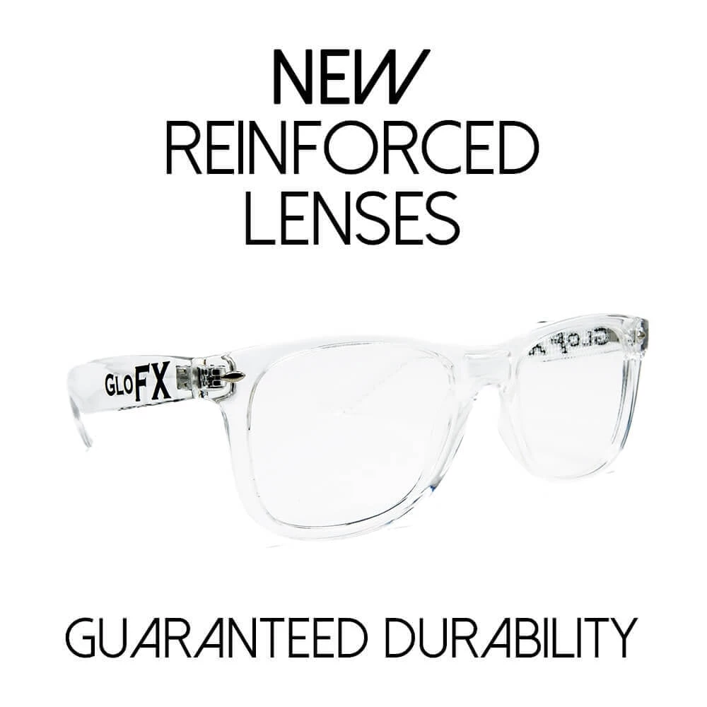 The Essentials GloFX Heart Effect Diffraction Glasses - Clear 4 The Essentials GloFX Heart Effect Diffraction Glasses - Clear
