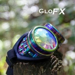 GloFX Kaleidoscope Goggles - Polychrome - Rainbow Fractal On Sale