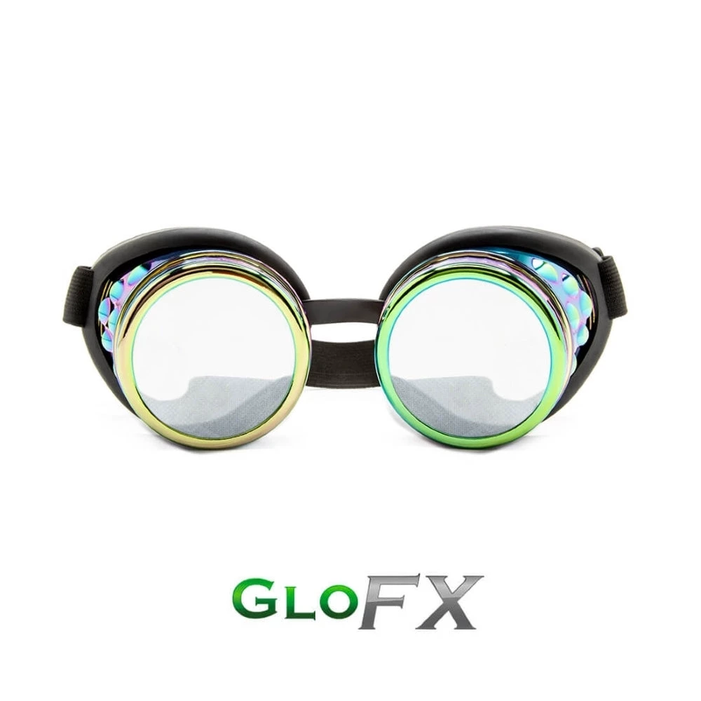 Rave Glasses & Goggles GloFX Diffraction Goggles - Polychrome - Clear 3 Rave Glasses & Goggles GloFX Diffraction Goggles - Polychrome - Clear