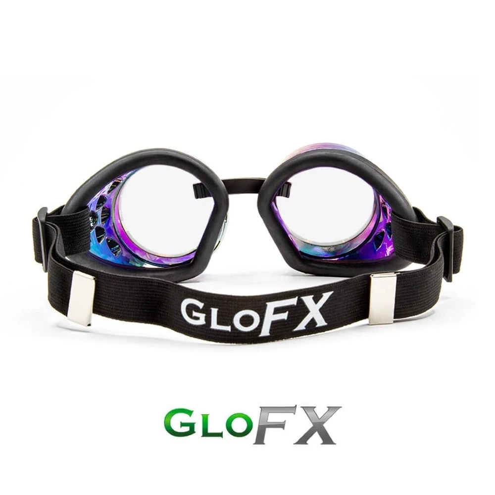 Rave Glasses & Goggles GloFX Diffraction Goggles - Polychrome - Clear 4 Rave Glasses & Goggles GloFX Diffraction Goggles - Polychrome - Clear