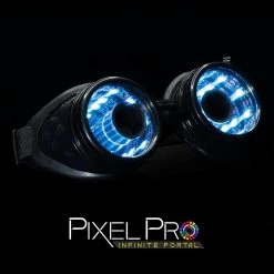 New In GloFX Pixel Pro Infinite Portal LED Goggles
