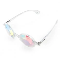 GloFX Kaleidoscope Glasses - Clear - Wormhole Flat Back New In 16 GloFX Kaleidoscope Glasses - Clear - Wormhole Flat Back New In