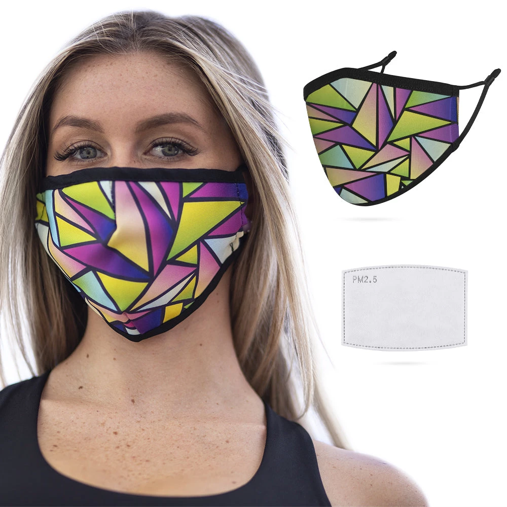 The Rave Cave New In Reusable Face Masks - Geo Trip 3 The Rave Cave New In Reusable Face Masks - Geo Trip