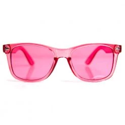 GloFX Colour Therapy Glasses - Rose Pink Rave Glasses & Goggles