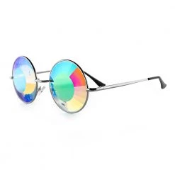 New In GloFX Imagine Kaleidoscope Glasses - Silver - Wormhole