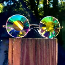 New In GloFX Imagine Kaleidoscope Glasses - Silver - Wormhole 13 New In GloFX Imagine Kaleidoscope Glasses - Silver - Wormhole