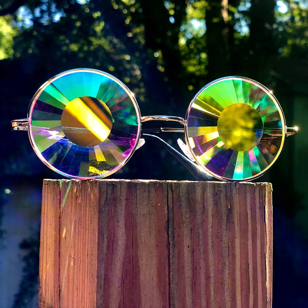 New In GloFX Imagine Kaleidoscope Glasses - Silver - Wormhole 6 New In GloFX Imagine Kaleidoscope Glasses - Silver - Wormhole