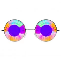 New In GloFX Imagine Kaleidoscope Glasses - Silver - Wormhole