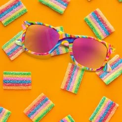 GloFX Kandi Swirl Diffraction Glasses - Rainbow Gradient