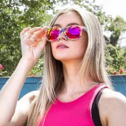 GloFX Kandi Swirl Diffraction Glasses - Rainbow Gradient