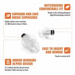 Alpine Hearing Protection The Essentials Alpine PartyPlug Pro Natural Earplugs 15 Alpine Hearing Protection The Essentials Alpine PartyPlug Pro Natural Earplugs