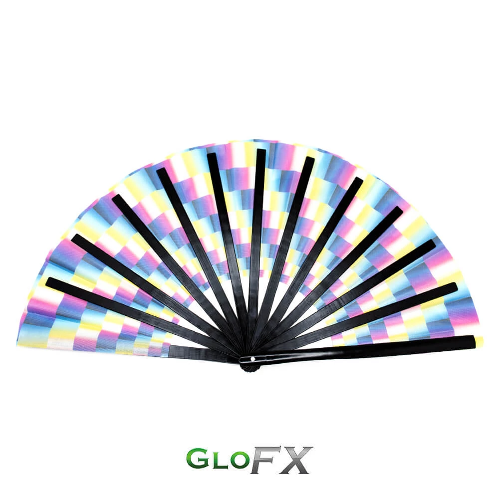 GloFX Festival Folding Fan - Trippy Rave Gear 7 GloFX Festival Folding Fan - Trippy Rave Gear